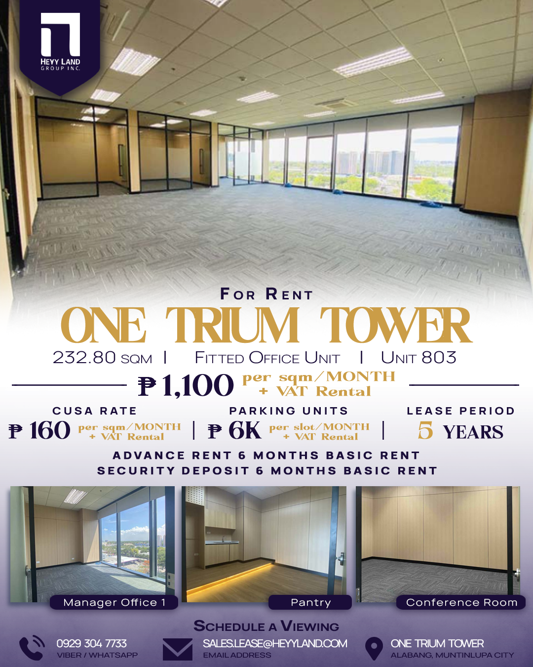One Trium Tower Office Unit in MUNTINLUPA CITY