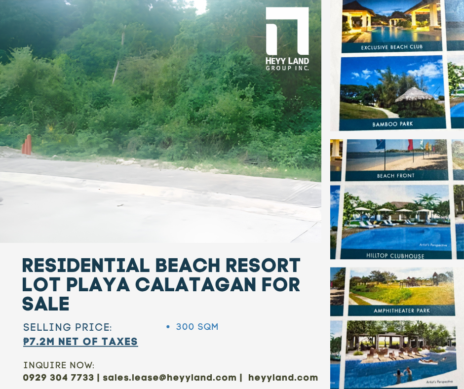 FOR SALE Playa Calatagan Residential Beach Resort Lot in BATANGAS